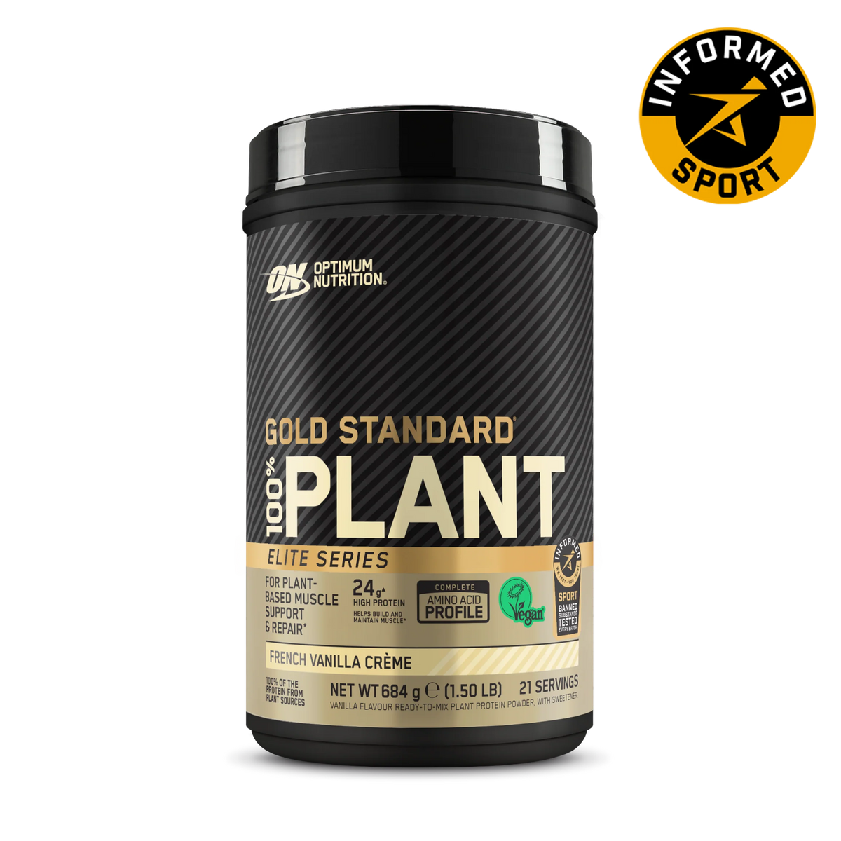 Gold Standard 100% Plant Based Protein Powder - Elite Series - 684g (21 Servings)